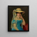 Portrait of Wilhelmine von der Brincken - Christian Tunica — framed artwork on a wall