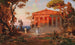 Ideal landscape painting with temple - Christian Wilberg — artwork view