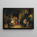 Abraham Chasing Agar - Christian Wilhelm Ernst Dietrich — framed artwork on a wall