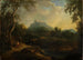 Mountain landscape painting with stream - Christian Wilhelm Ernst Dietrich — artwork view