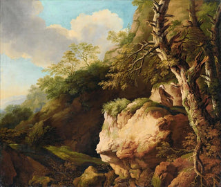 Landscape with a Franciscan Monk - Christian Wilhelm Ernst Dietrich — artwork view