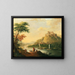 View of Dresden - Christian Wilhelm Ernst Dietrich — framed artwork on a wall