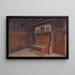 Hall in a castle - Christian Winter — framed artwork on a wall