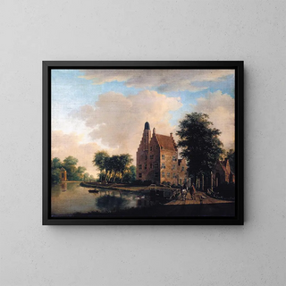 Maison Oudaen near Breukelen - Christian Zepp — framed artwork on a wall