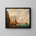 The Port of Trieste - Christian von Plattensteiner — framed artwork on a wall