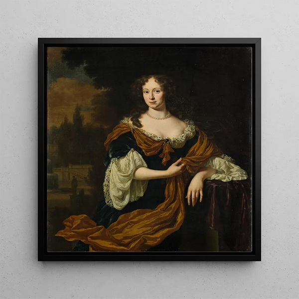Christina Backer - Michiel Van Musscher — framed artwork on a wall