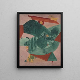 The Garden - Christof Drexel — framed artwork on a wall