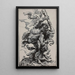 Hercules killing desire - Christoffel Jegher — framed artwork on a wall