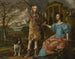 Portrait of a hunter with a lady - Christoffel Pierson — artwork view