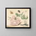 A rose and five insects - Christoffel van den Berghe — framed artwork on a wall