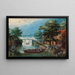 Summer Landscape Painting - Christoffel van den Berghe — framed artwork on a wall