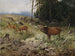 Deer and fallow deer at the edge of the forest - Christoffer Drathmann — artwork view