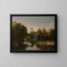 Aire de repos dans le parc du manoir de Sanderumgrd - Christoffer Wilhelm Eckersberg — framed artwork on a wall