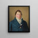 The Danish governor Lund - Christoffer Wilhelm Eckersberg — framed artwork on a wall