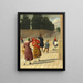 A Storm - Christoffer Wilhelm Eckersberg — framed artwork on a wall