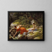 Hagar and Ishmael in the desert - Christoffer Wilhelm Eckersberg — framed artwork on a wall