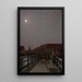 Reproduction of the painting Langebro Copenhagen by moonlight with moving figures - Christoffer Wilhelm Eckersberg