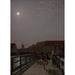 Reproduction of the painting Langebro Copenhagen by moonlight with moving figures - Christoffer Wilhelm Eckersberg