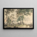 "Sortie des chasseurs à pied dans le jardin de Classen, 31 août 1807" by Christoffer Wilhelm Eckersberg — framed artwork on a wall