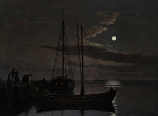 Moonlight Image - Christoffer Wilhelm Eckersberg — artwork view