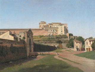 Porta Angelica and part of the Vatican - Christoffer Wilhelm Eckersberg — artwork view