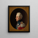 Portrait of Frederick 6 - Christoffer Wilhelm Eckersberg — framed artwork on a wall