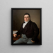 Portrait of Merchant Joseph Raphaël - Christoffer Wilhelm Eckersberg — framed artwork on a wall