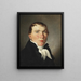 Portrait of the Businessman Ipsen - Christoffer Wilhelm Eckersberg — framed artwork on a wall