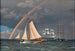 Rainbow at Sea and a Cross-Draw with Other Ships - Christoffer Wilhelm Eckersberg — artwork view
