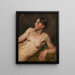 Nude Woman Lying Down - Christoffer Wilhelm Eckersberg — framed artwork on a wall
