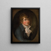 Self-portrait painting - Christoffer Wilhelm Eckersberg — framed artwork on a wall