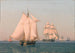 Ships under sail with a light breeze on a clear summer afternoon - Christoffer Wilhelm Eckersberg — artwork view