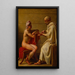 Socrates and Alcibiades - Christoffer Wilhelm Eckersberg — framed artwork on a wall