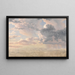 Study of Clouds above the Strait - Christoffer Wilhelm Eckersberg — framed artwork on a wall