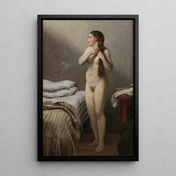 Reproduction of the painting Study of a model - Christoffer Wilhelm Eckersberg