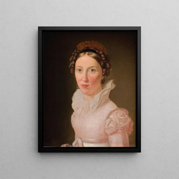 Suzanne Juel painting, the artist's sister-in-law and who would later become his third wife - Christoffer Wilhelm Eckersberg — framed artwork on a wall