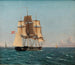 La Corvette Najaden sous voiles - Christoffer Wilhelm Eckersberg — artwork view