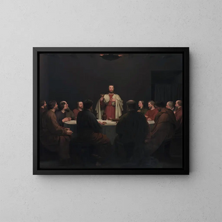 The Last Supper - Christoffer Wilhelm Eckersberg — framed artwork on a wall