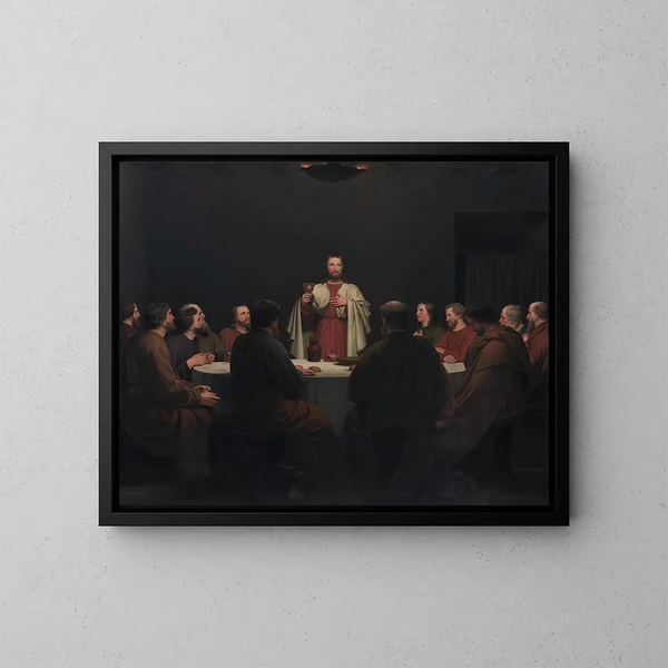 The Last Supper - Christoffer Wilhelm Eckersberg — framed artwork on a wall
