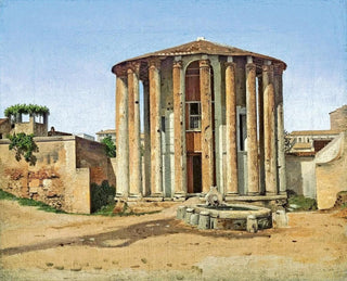 Temple de Vesta à Rome - Christoffer Wilhelm Eckersberg — artwork view