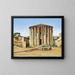Temple de Vesta à Rome - Christoffer Wilhelm Eckersberg — framed artwork on a wall