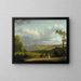 View north of Kronborg Castle - Christoffer Wilhelm Eckersberg — framed artwork on a wall