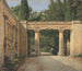 View of the garden of Villa Borghese in Rome - Christoffer Wilhelm Eckersberg — artwork view