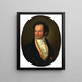 Portrait of a Gentleman - Christoph Frank — framed artwork on a wall