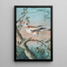 A bird on a branch - Christoph Ludwig Agricola — framed artwork on a wall