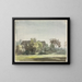 Farm behind trees - Christoph Nathe — framed artwork on a wall