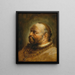 Portrait of a bearded man - Christoph Paudiss — framed artwork on a wall