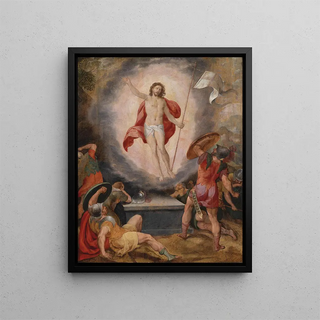 Resurrection of Christ - Christoph Schwarz — framed artwork on a wall