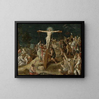 Elevation of the Cross - Christoph Schwarz — framed artwork on a wall