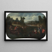 Singerie Les pêcheurs - Christophe Huet — framed artwork on a wall